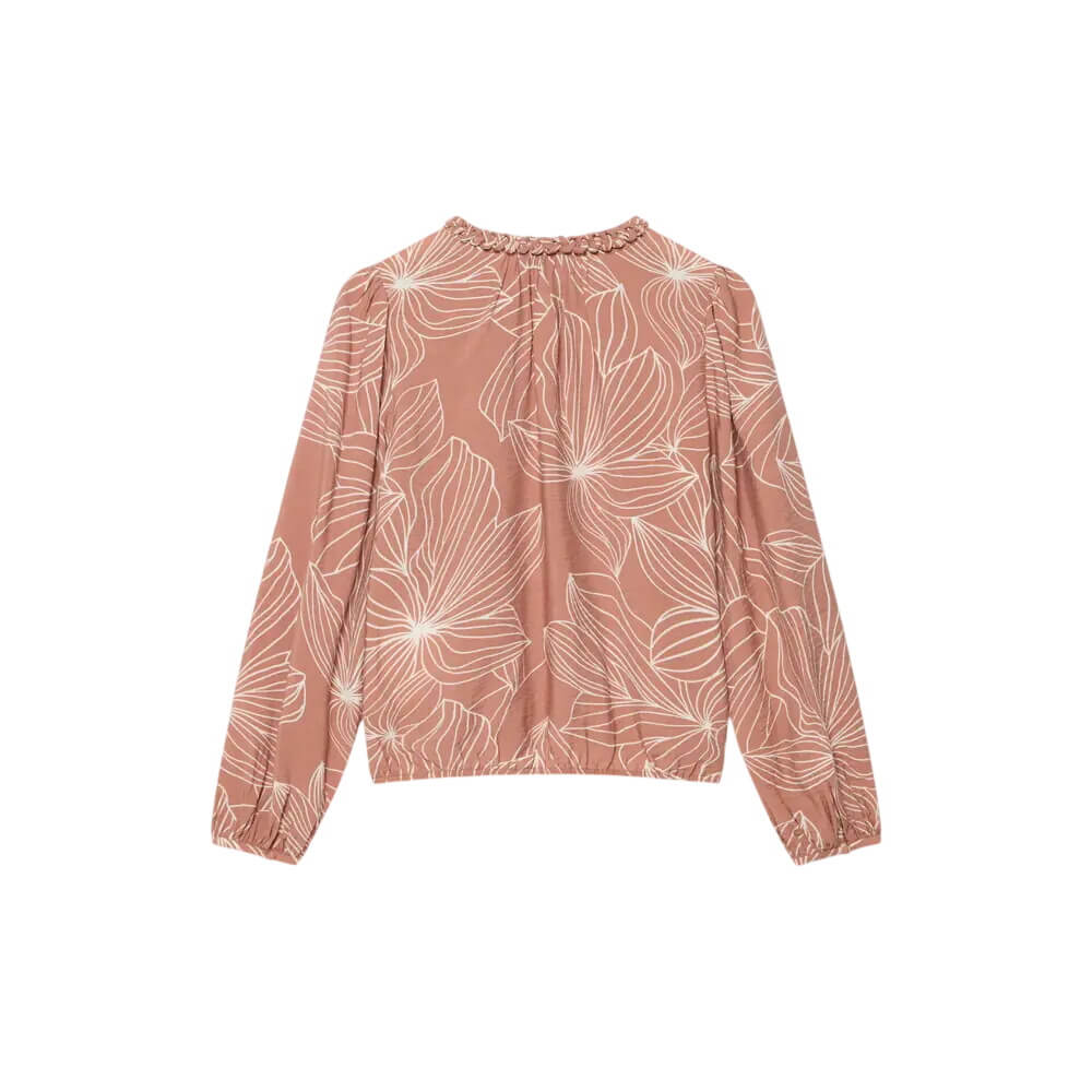 Mint Velvet Brown Floral Print Blouse